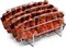 Sorbus Non-Stick Rib Rack - Porcelain Coated Steel Roasting Stand - Holds 4 Rib Racks for Grilling & Barbecuing (Silver)